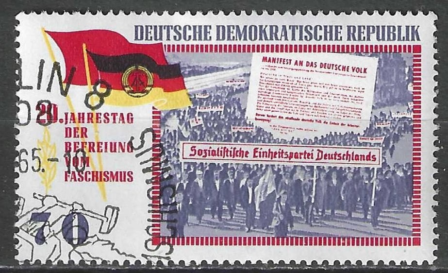 Duitsland DDR 1965 - Yvert 812 - Bevrijding Fascisme (ST), Verzenden, DDR, Gestempeld
