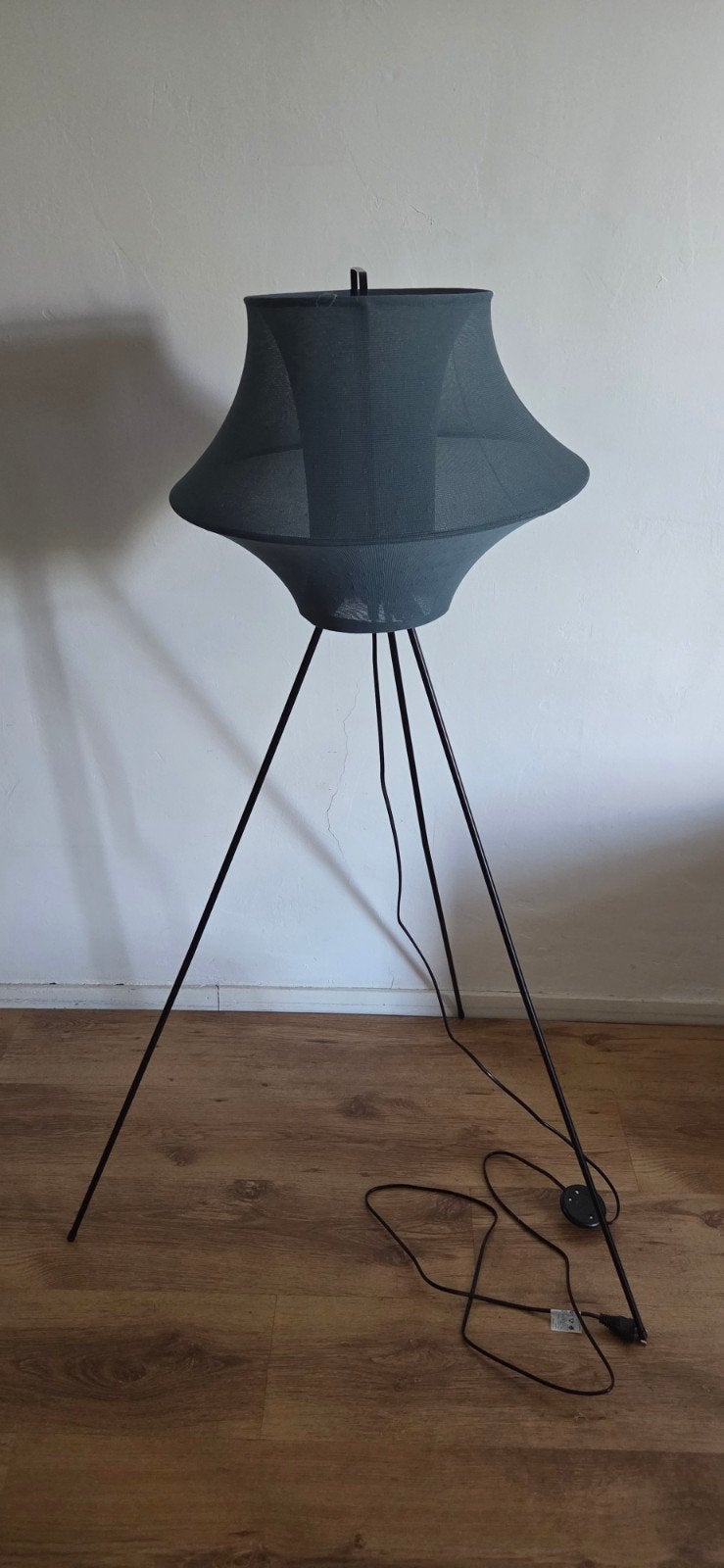 IKEA FYXNÄS vloerlamp, Gebruikt, 100 tot 150 cm, Vintage, Textiel