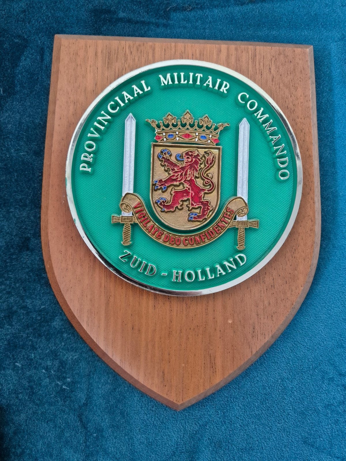 Wapenschild Provinciaal Militair Commando Zuid Holland PMCZH, Verzenden, Landmacht, Nederland, Embleem of Badge