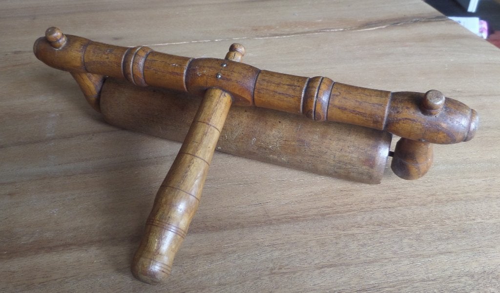 antieke deegroller 19e eeuw.  Zeer fraai in antieke keuken, Ophalen of Verzenden