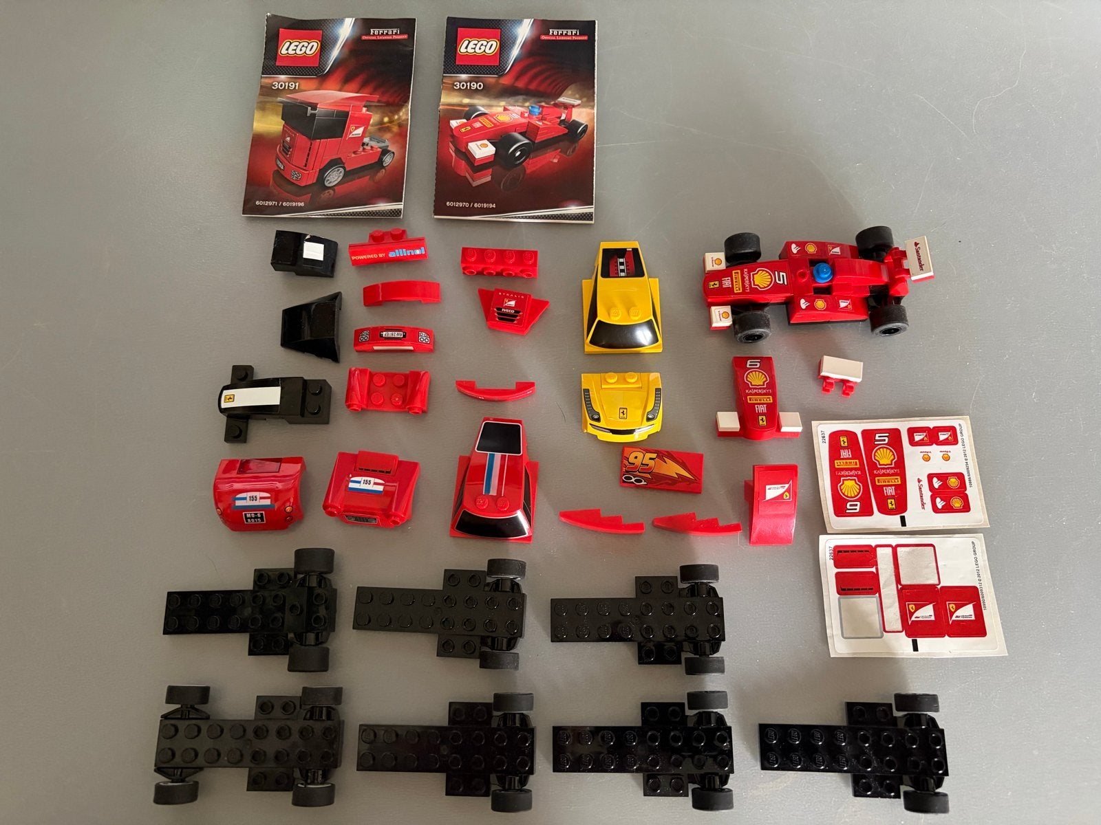 Lego Ferrari Racers 30190 & 30191 met extra onderdelen, Ophalen of Verzenden, Zo goed als nieuw, Overige merken