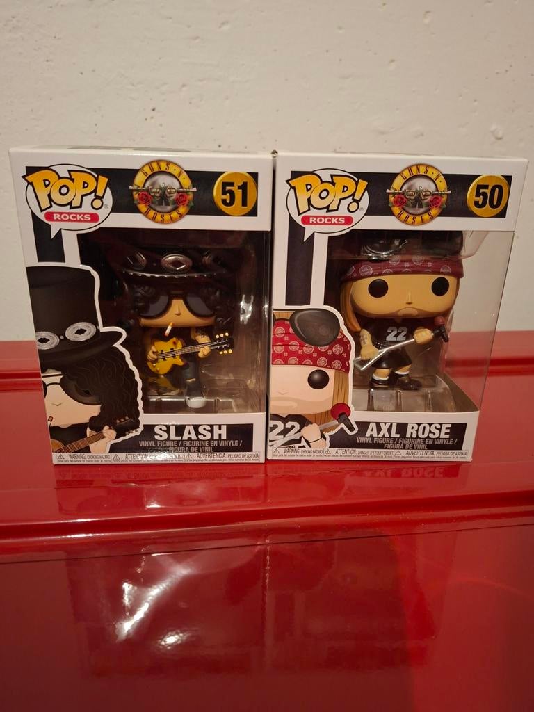 Guns N' Roses - Slash & Axl Rose Set. Funkopop, Ophalen of Verzenden, Zo goed als nieuw