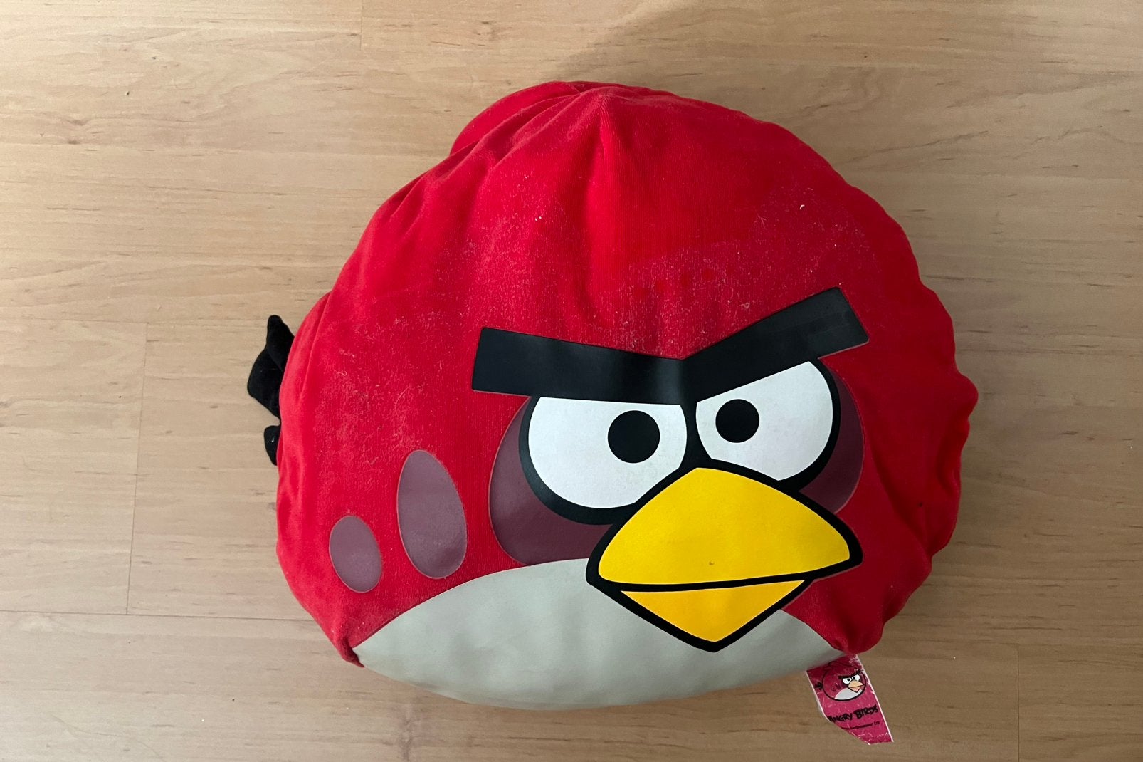 Kussen Angry birds, red bird, Ophalen of Verzenden, Zo goed als nieuw, Kleed of Kussen
