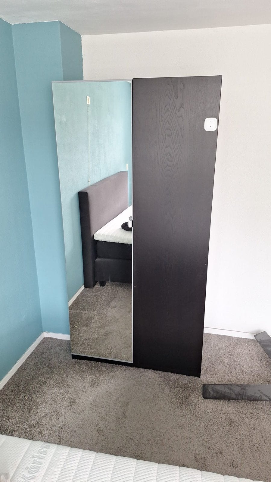 Ikea Pax kast met spiegel, Ophalen, Gebruikt, 200 cm of meer, 50 tot 100 cm