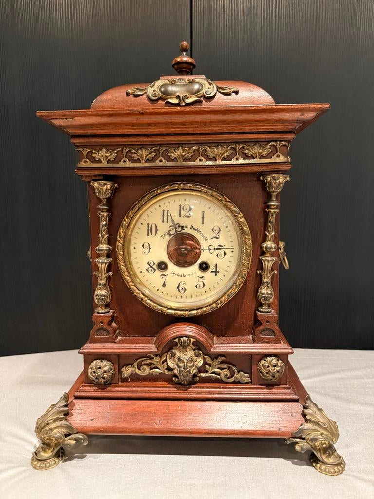 Antieke Engelse Schouwklok - Pearce & Sons, Ophalen