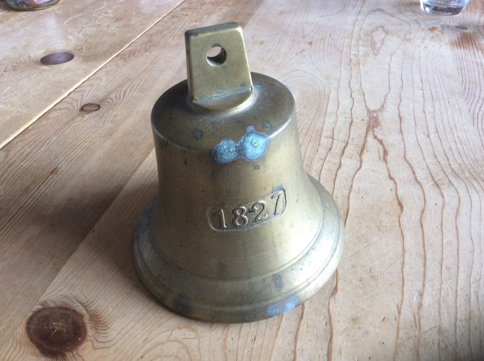 Bronzen , messing , bel , mooie klank ., Antiek en Kunst, Antiek | Koper en Brons, Ophalen of Verzenden