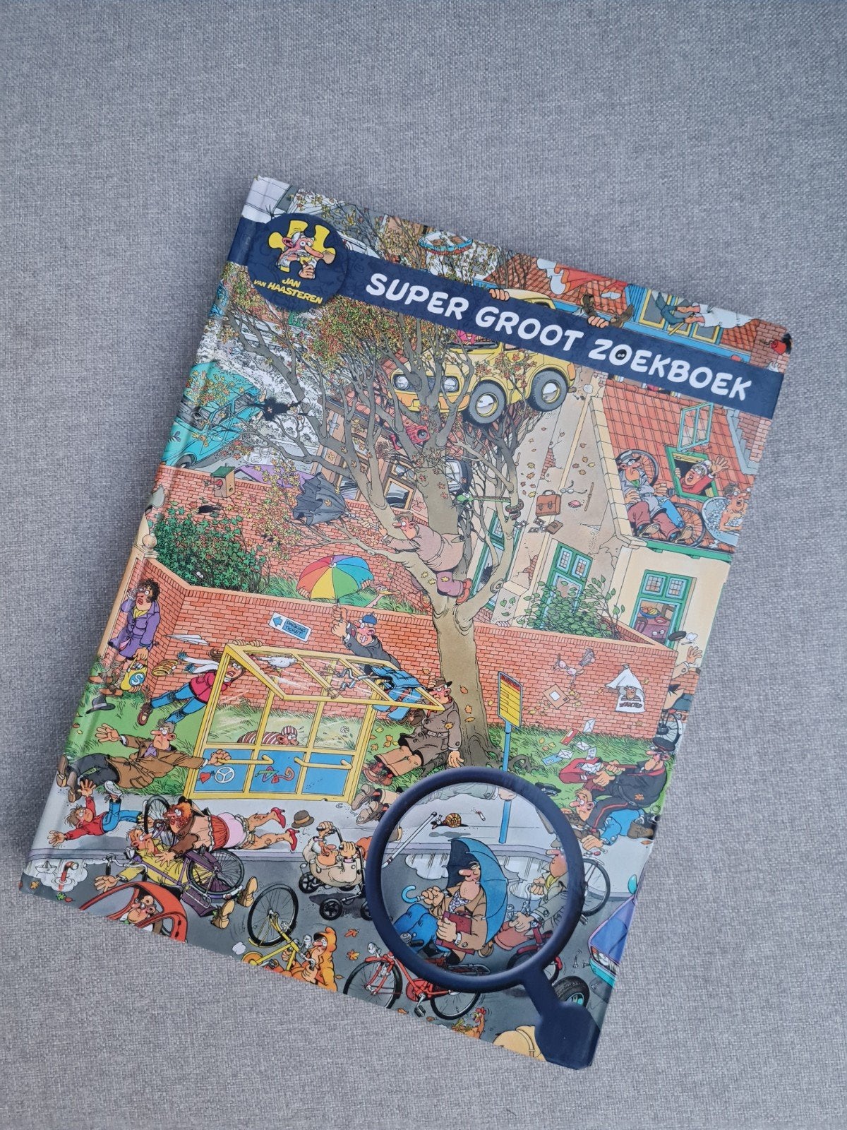 Super groot zoekboek Jan van Haasteren, Ophalen of Verzenden, Zo goed als nieuw, Puzzelboek