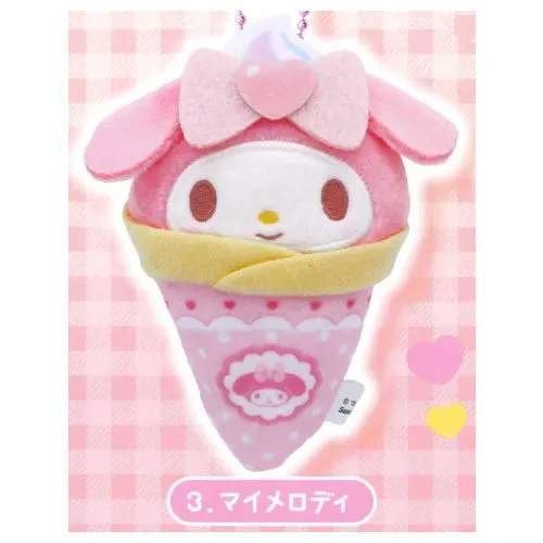 Sanrio characters pluche sleutelhanger in ijsjesvorm, Ophalen of Verzenden, Nieuw