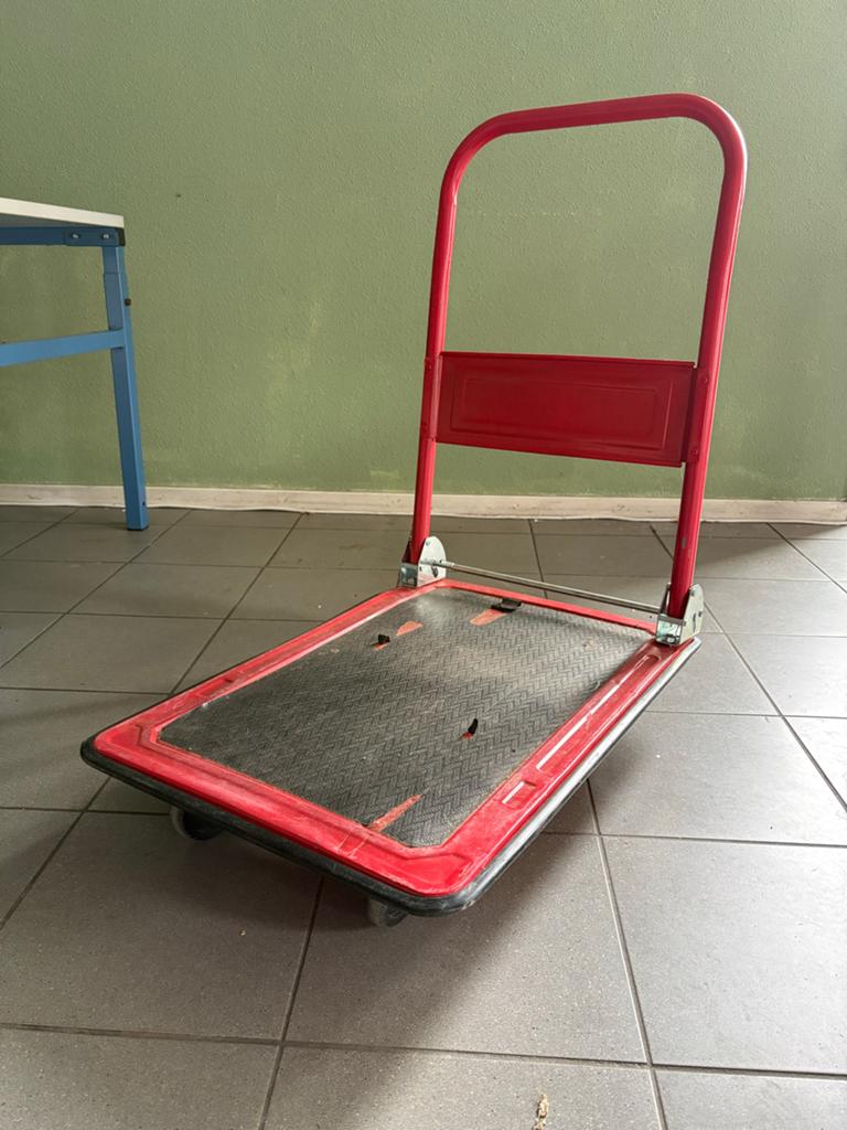 Opvouwbare Transportkar / Steekwagen - Rood, Doe-het-zelf en Verbouw, Transportwagens, 100 liter of meer, Ophalen, Gebruikt, Transportkar