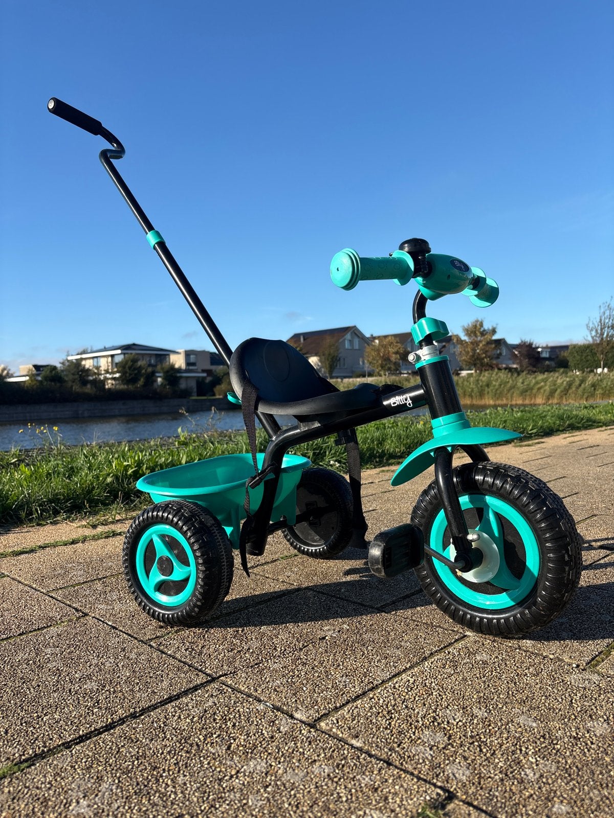 Billy driewieler met duwstang - Zo goed als nieuw, Ophalen of Verzenden, Zo goed als nieuw, Duwstang
