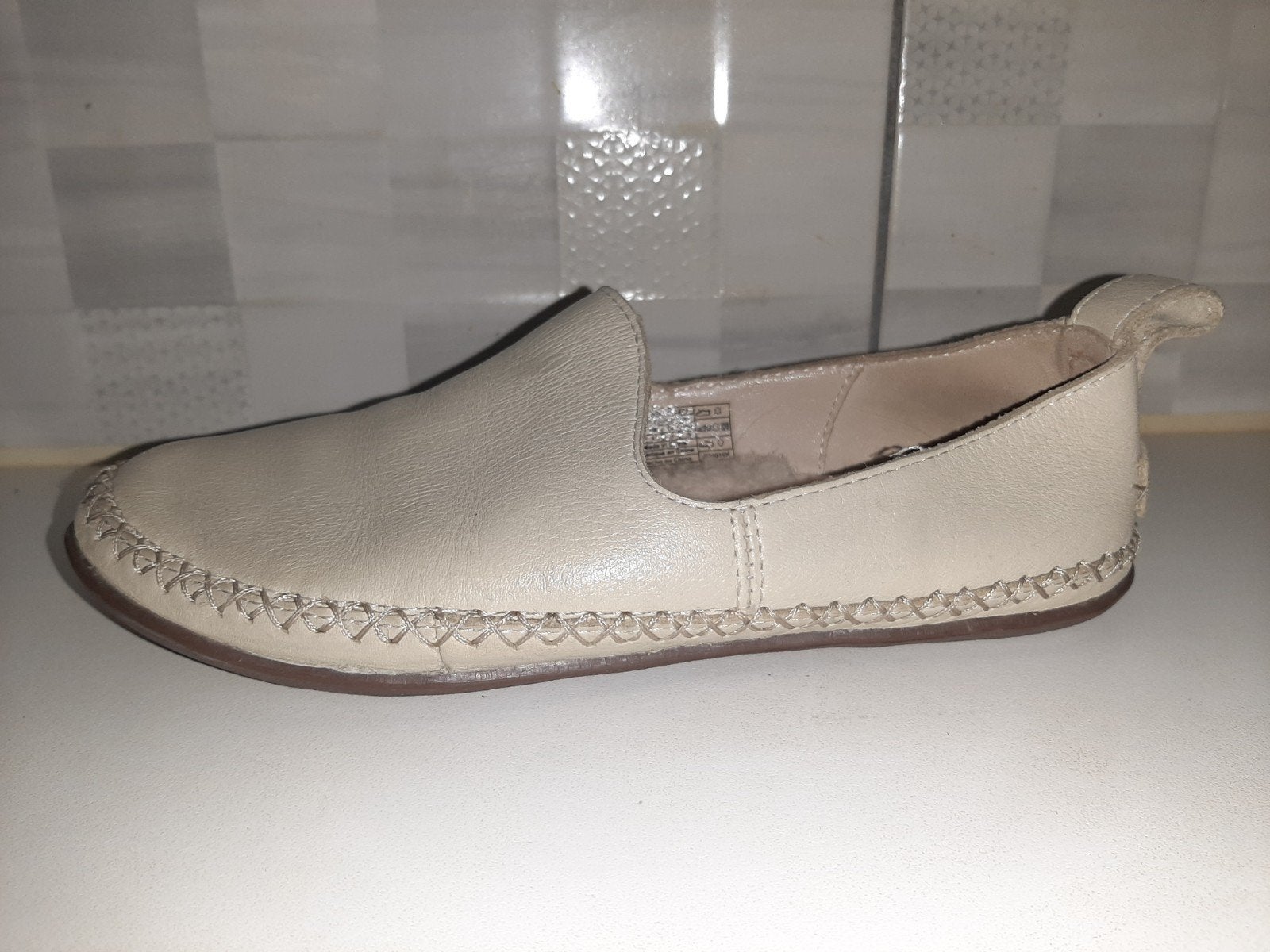 UGG leren instappers, Kleding | Dames, Schoenen, UGG, Verzenden, Zo goed als nieuw, Instappers