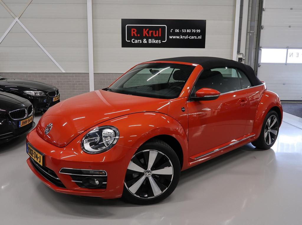 Volkswagen Beetle Cabriolet 1.2 TSI Sound Navigatie Stoelver, Auto's, Voorwielaandrijving, Stof, Gebruikt, Cabriolet