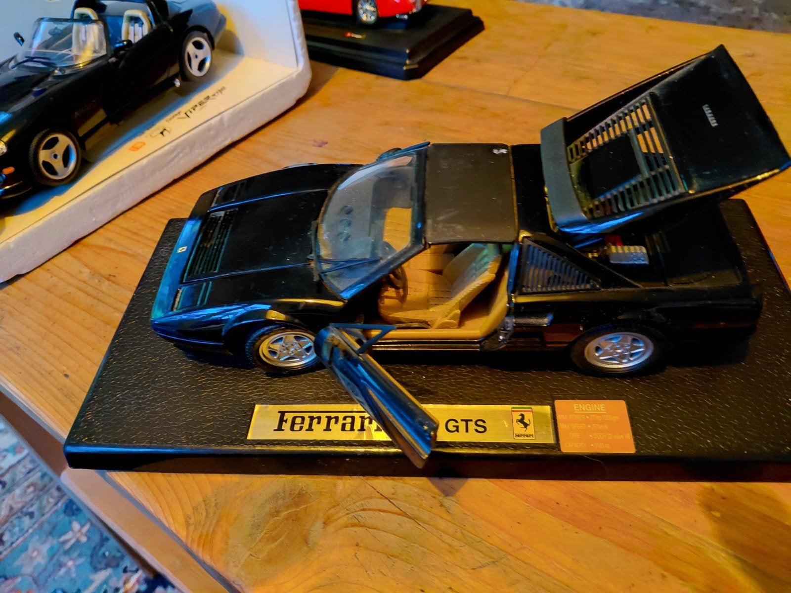 Ferrari 328 GTS schaalmodel - Zwart -  nieuw, Ophalen of Verzenden, Nieuw