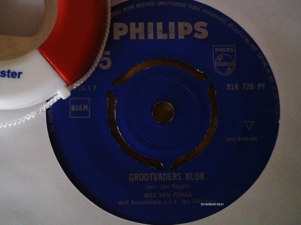 max van praag - grootvaders klok  15a, 7 inch, Single, Ophalen of Verzenden, Zo goed als nieuw