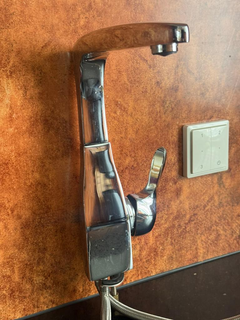 Moderne Chroom Kraan voor Badkamer of Keuken, Auto-onderdelen, Spiegels, Ophalen of Verzenden, Gebruikt