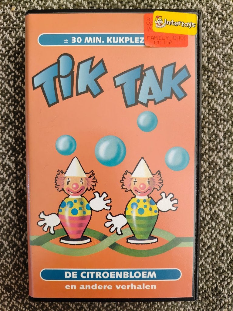 Tik Tak VHS Videobanden - Peuter en Kleuter Videofeest, Ophalen, Gebruikt, Alle leeftijden, Kinderfilm