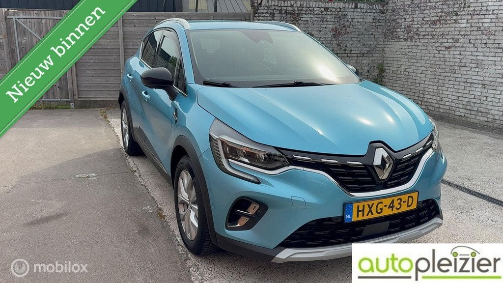 Renault Captur 1.6 E-Tech Plug-in Hybrid 160 Intens, trekhaa, Auto's, Renault, 77 km/l, Gebruikt, 4 cilinders, Blauw