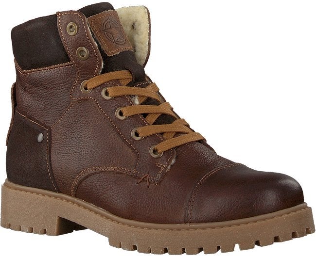 Bruine Geox bonten veterboots boots laarzen maat 38, Jongen of Meisje, Nieuw, Ophalen of Verzenden, Laarzen