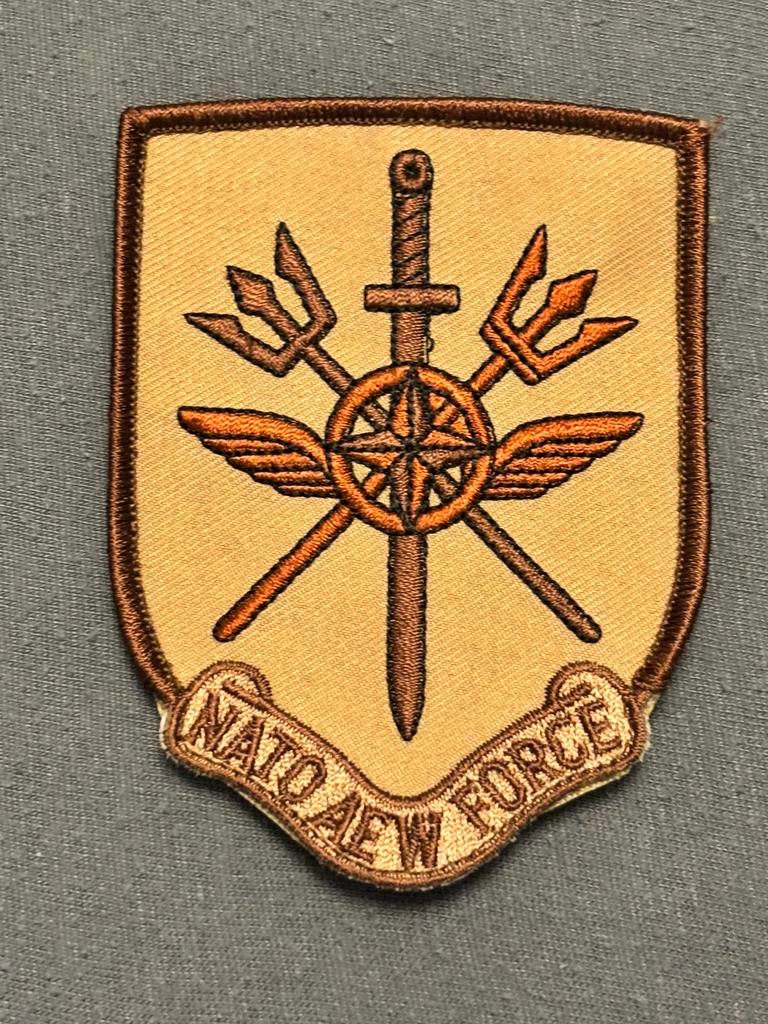 Embleem nato awacs Nato AEW Force, Verzenden, Luchtmacht, Nederland, Embleem of Badge