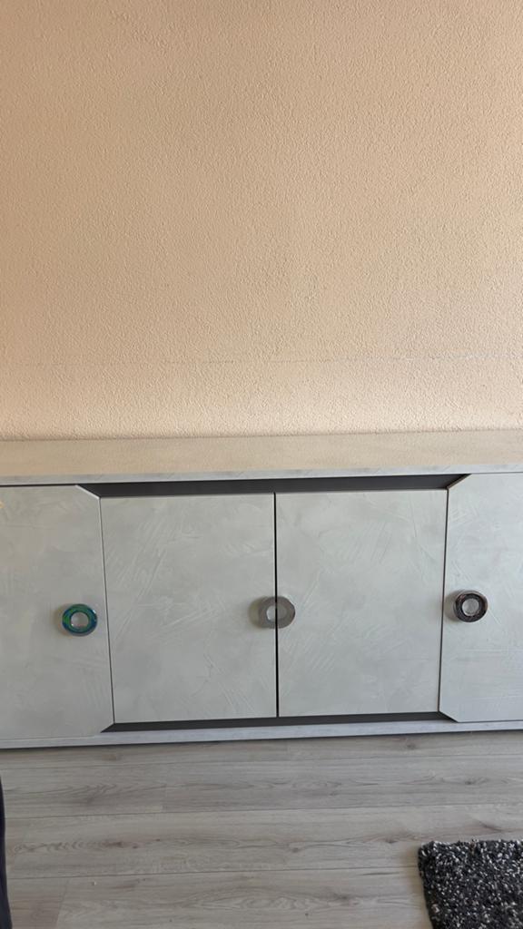 Moderne commode met licht, Ophalen, Kunststof, Gebruikt, 150 tot 200 cm