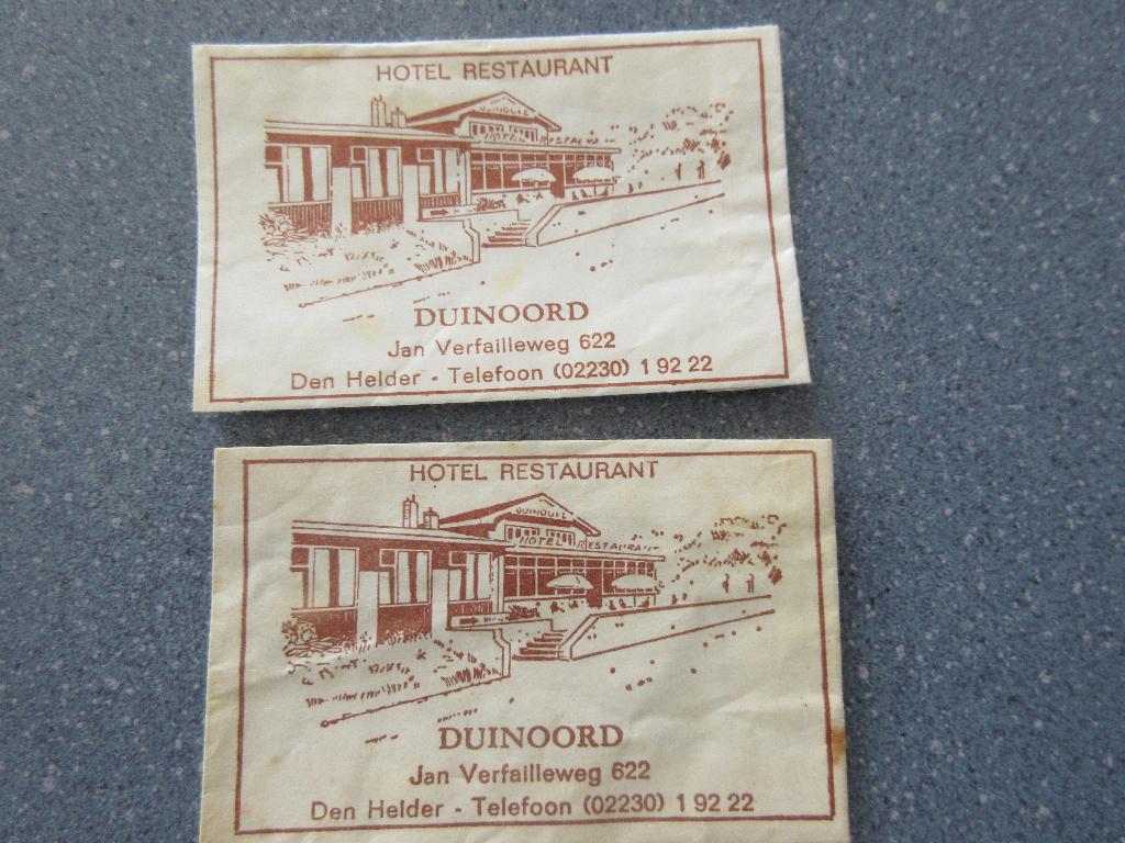 2 x Den Helder, hotel-rest. Duinoord / Mariëndal, Verzenden, Nederland