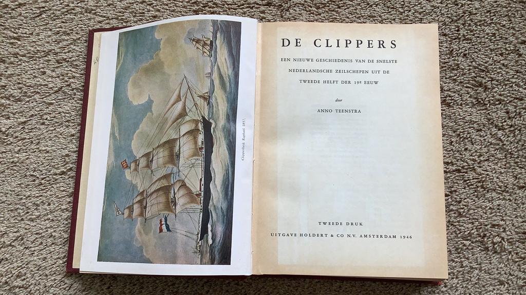 De Clippers. Anno Teenstra. 2e druk 1946, Ophalen of Verzenden, Zo goed als nieuw, Boot