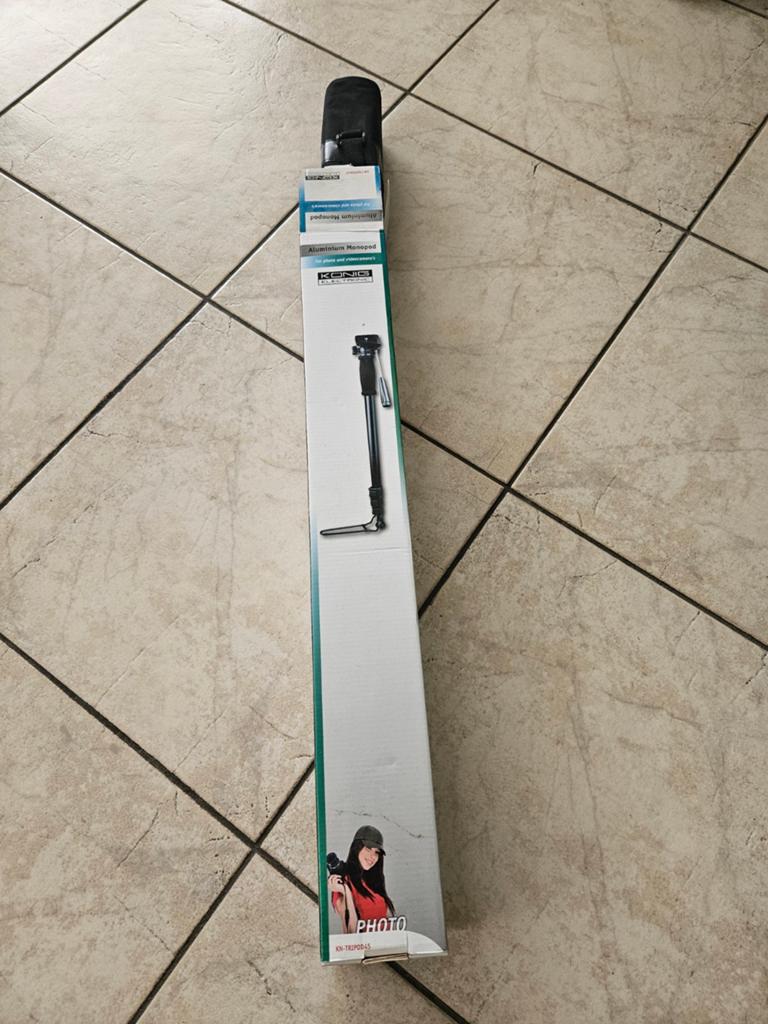 KH-TRIPOD45 Monopod met 2-weg kop en draagtas, Eenpoot, Nieuw, Ophalen of Verzenden, 150 tot 175 cm