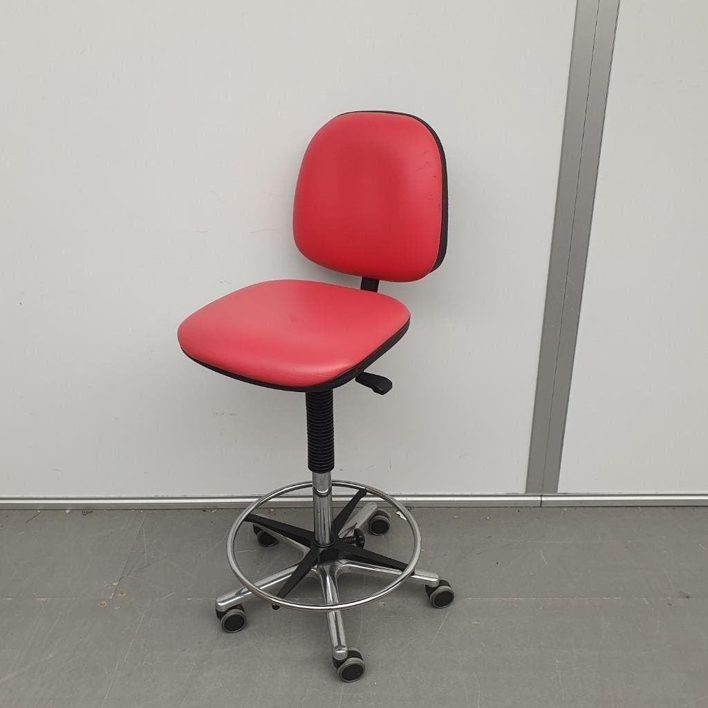 Labkoo hoge werkstoel - roze skai (nieuwe gasveer), Ophalen, Gebruikt