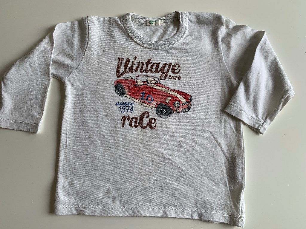 Longsleeve van Benetton , maat 74 nog NIEUW (F86), Nieuw, Ophalen of Verzenden, Shirtje of Longsleeve, Benetton
