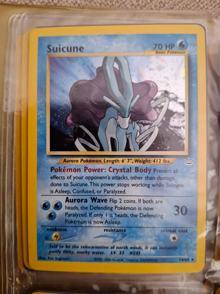 Suicune 70 hp pokemonkaart, Ophalen, Nieuw