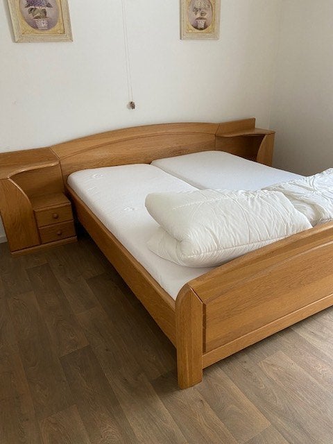 licht massief eiken slaapkamer compleet, Huis en Inrichting, Slaapkamer | Complete slaapkamers, Ophalen, Gebruikt, Tweepersoons