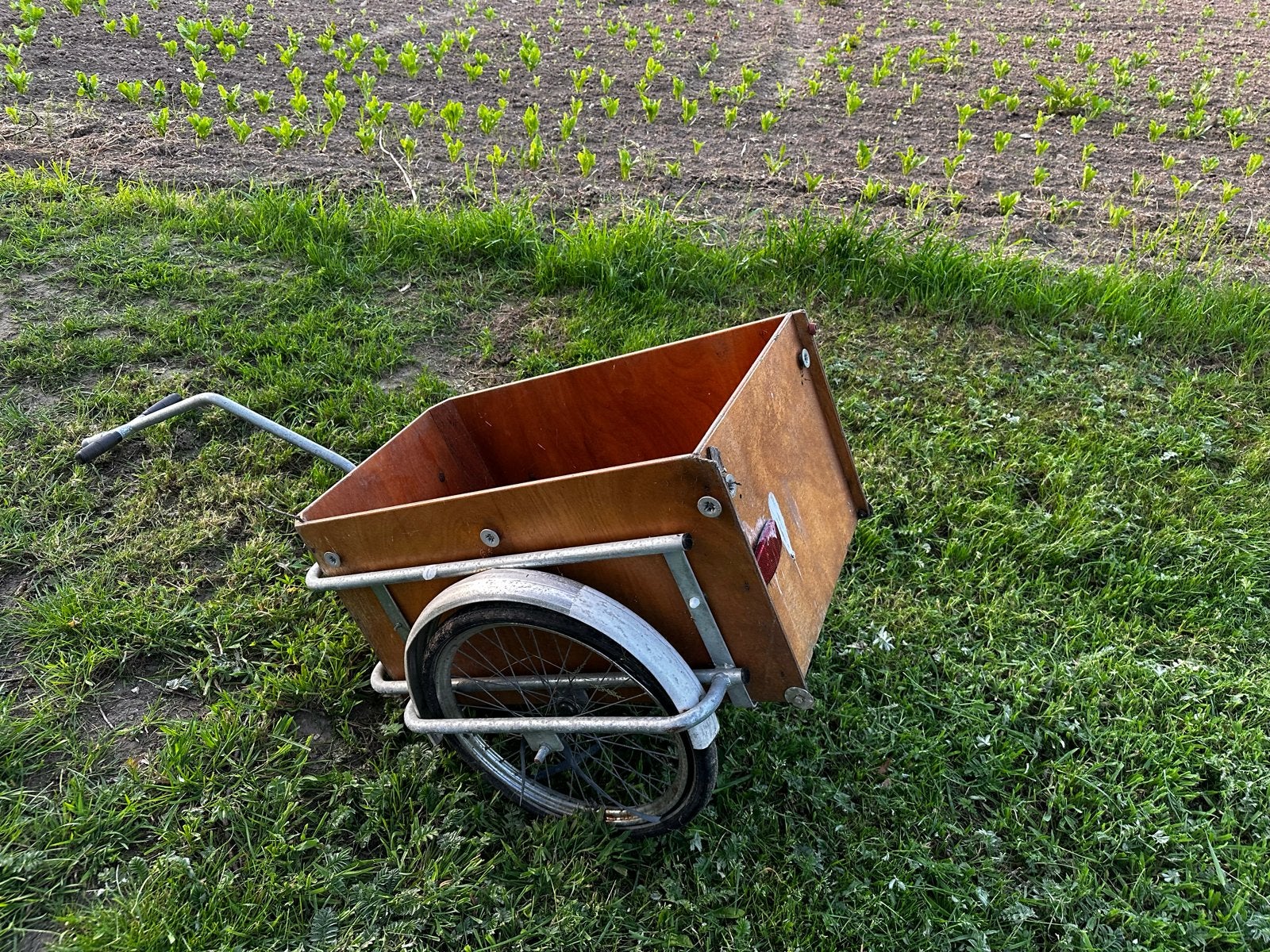 Houten fietskar, Ophalen, Gebruikt, Geen merk, Geen merk
