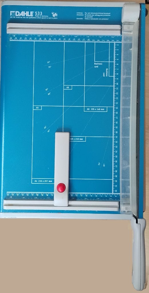 Papier snijder DAHLE 533, Geschikt voor snijden, Gebruikt, Machine, Overige merken
