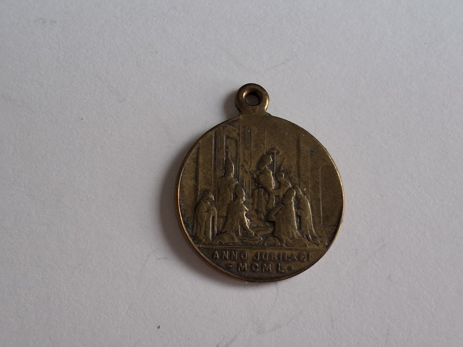 Bronzen Herdenkingsmedaille Heilig Jaar 1950 - Pius XII, Ophalen of Verzenden