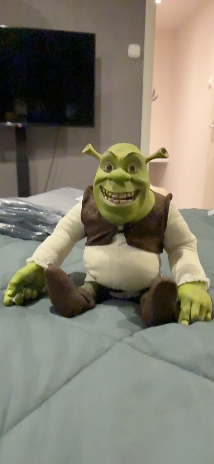 Shrek pop collectors item uit 2001, Ophalen of Verzenden, Zo goed als nieuw, Pop