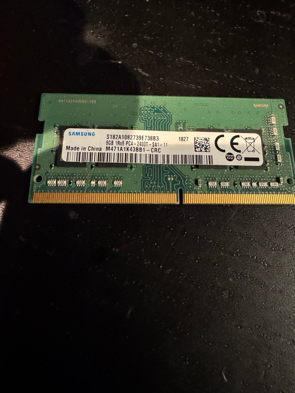Samsung 8GB DDR4 2400MHz SO-DIMM Laptop Geheugen, Gebruikt, DDR4, 8 GB, Ophalen of Verzenden