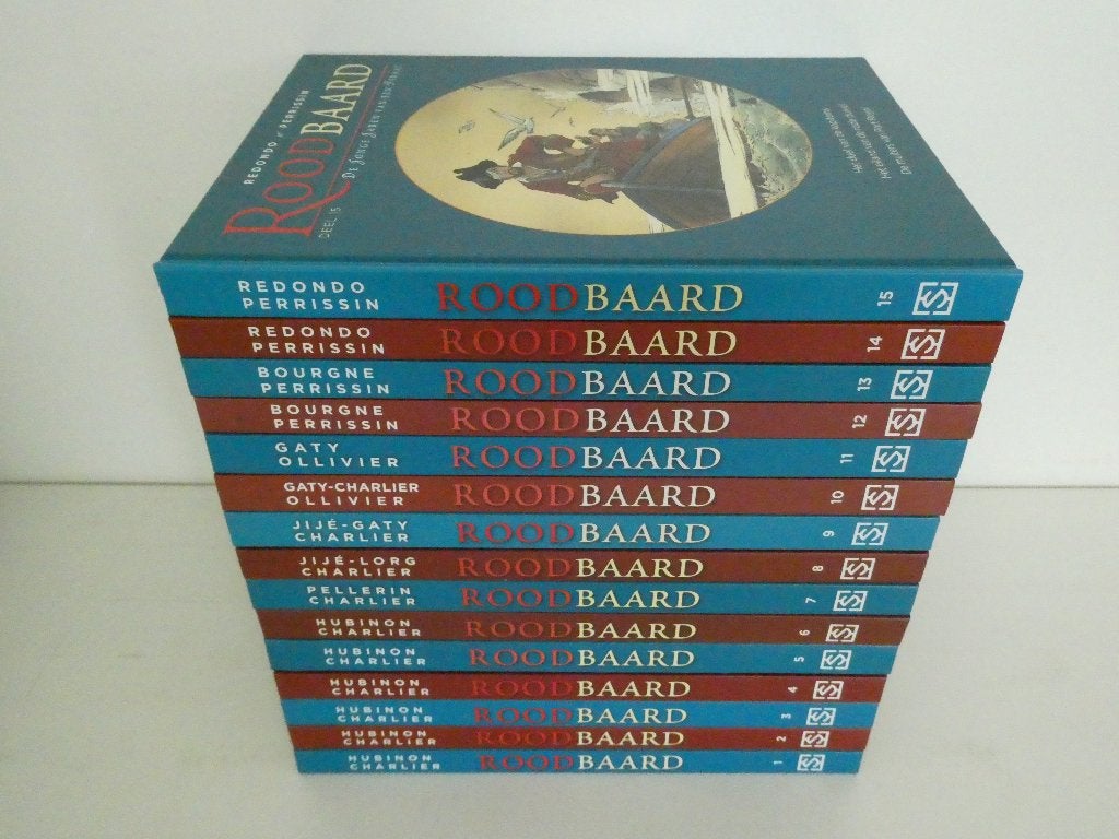 Roodbaard ~ Complete serie Integrale hardcovers 1 t/m 15, Complete serie of reeks, Ophalen of Verzenden, Zo goed als nieuw, Hubinon, Victor, Thos, Yves