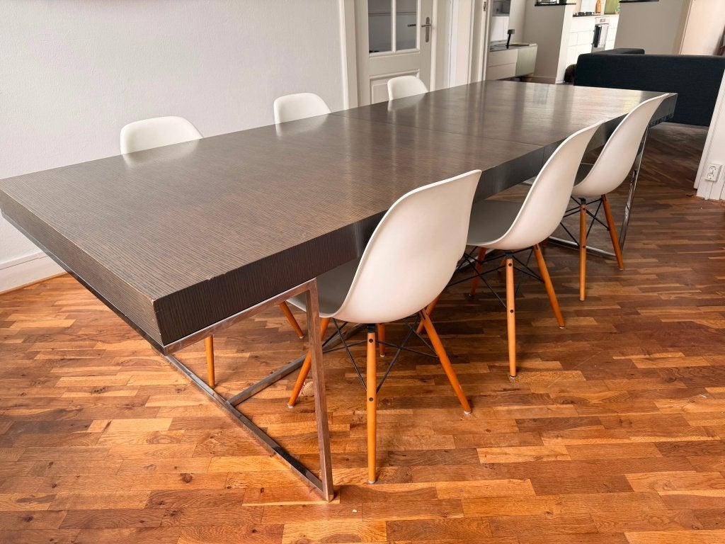 Eetkamertafel B&B Italia Athos designer, Gebruikt, 200 cm of meer, Vijf personen of meer, Rechthoekig