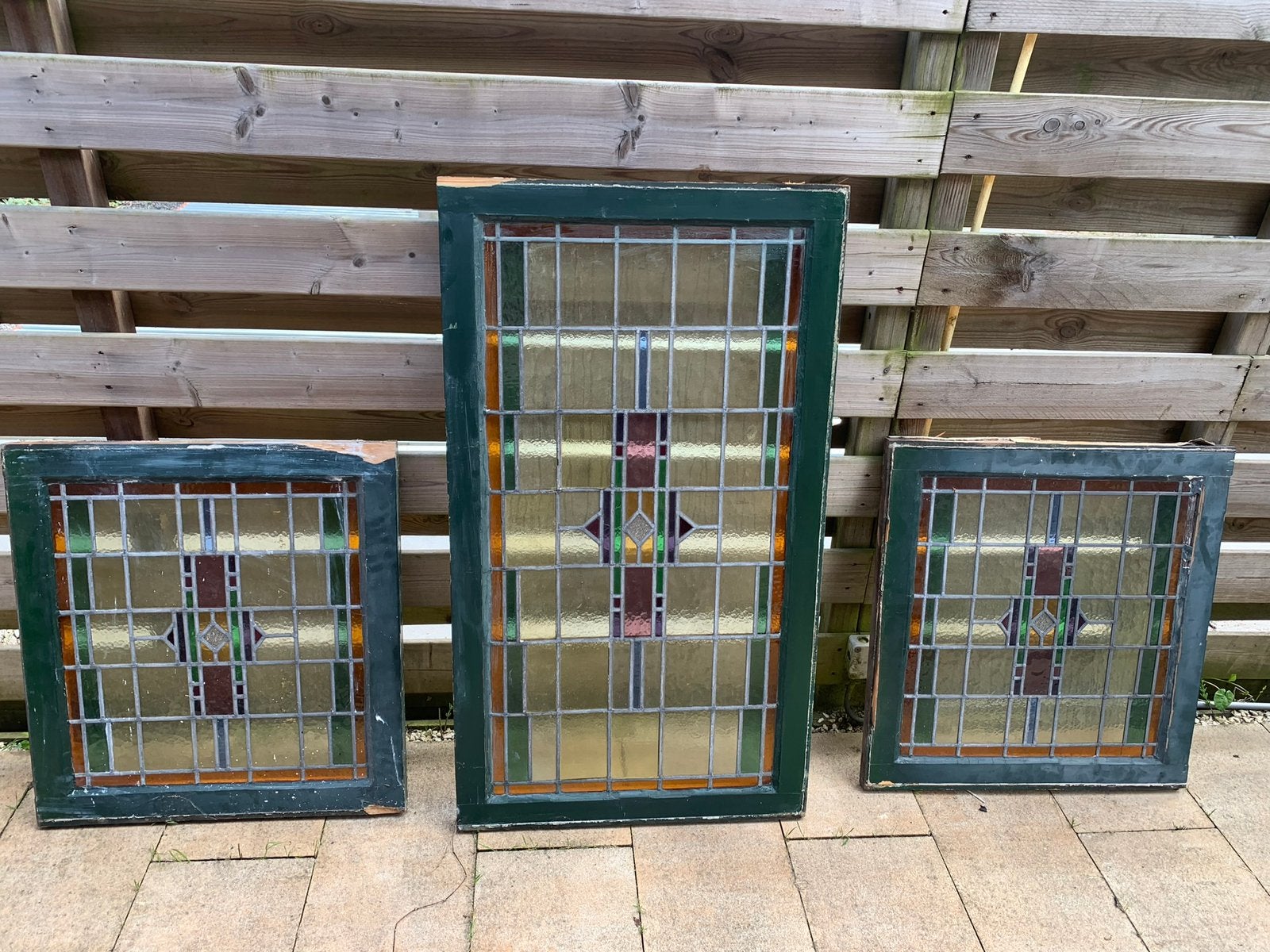 Glas en lood panelen, Ophalen of Verzenden, Zo goed als nieuw, 160 cm of meer