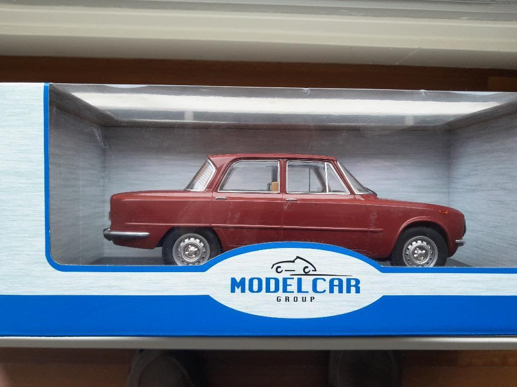 Alfa Romeo Giulia Nuova Super Donkerrood MCG 1:18 OVP, Ophalen of Verzenden, Nieuw, Auto, Overige merken