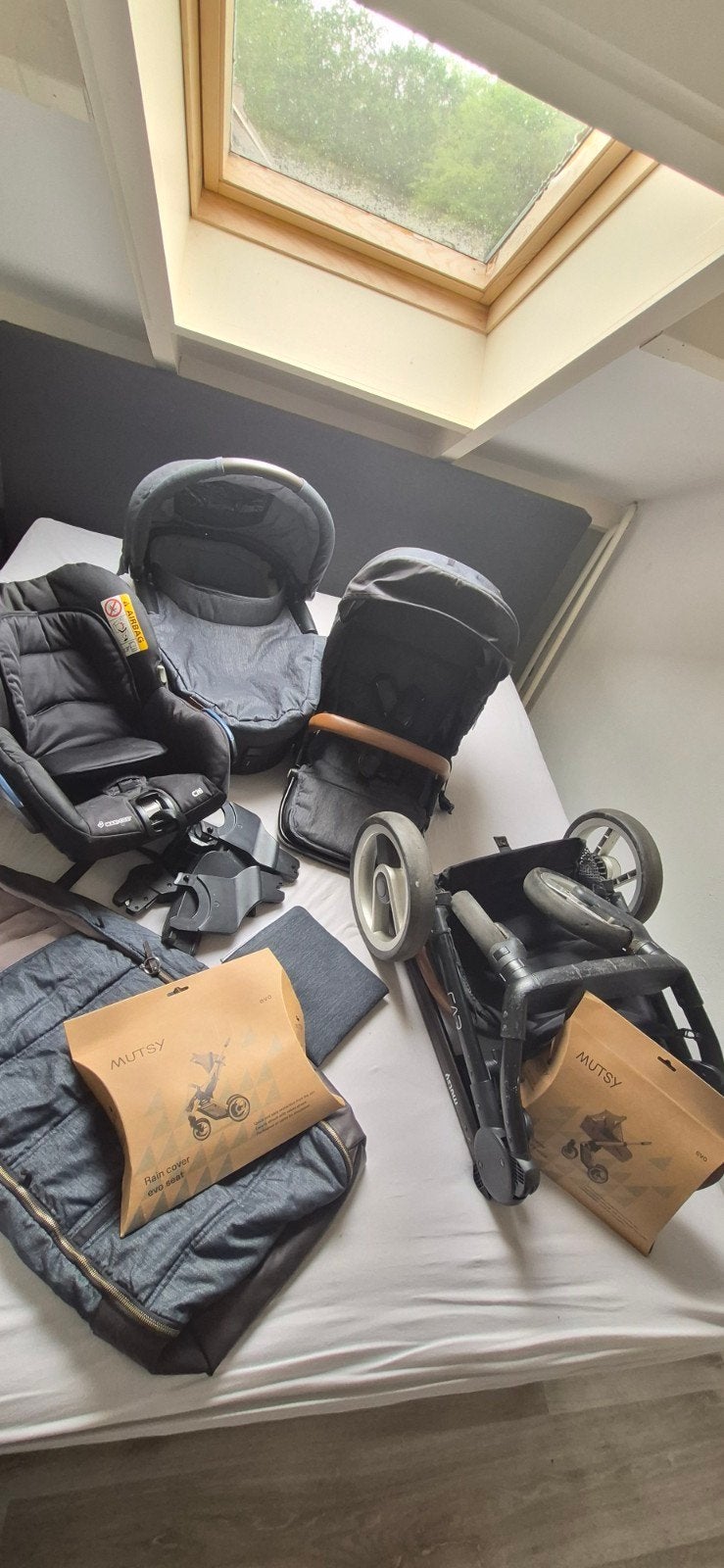Mutsy Evo Combiwagen met Maxi-Cosi en complete accessoires, Ophalen, Mutsy