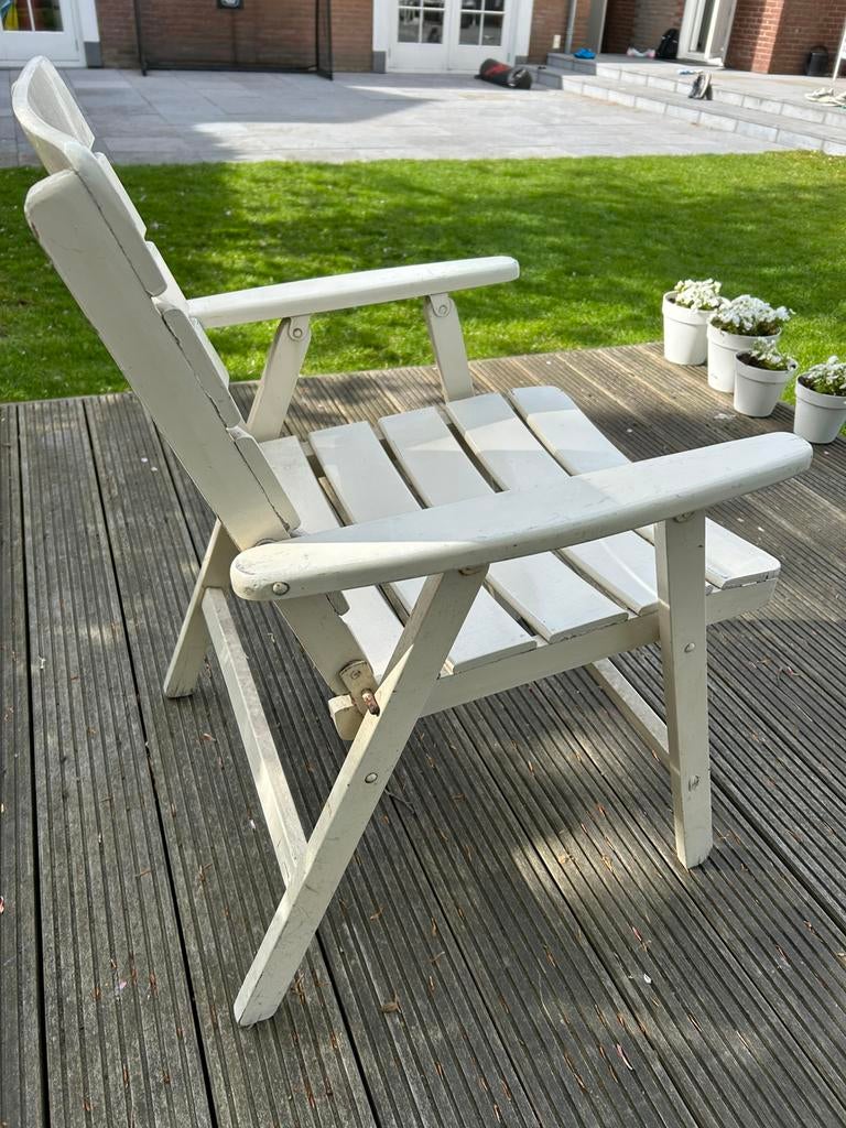 Tuinstoelen wit, Ophalen, Zo goed als nieuw, Kunststof