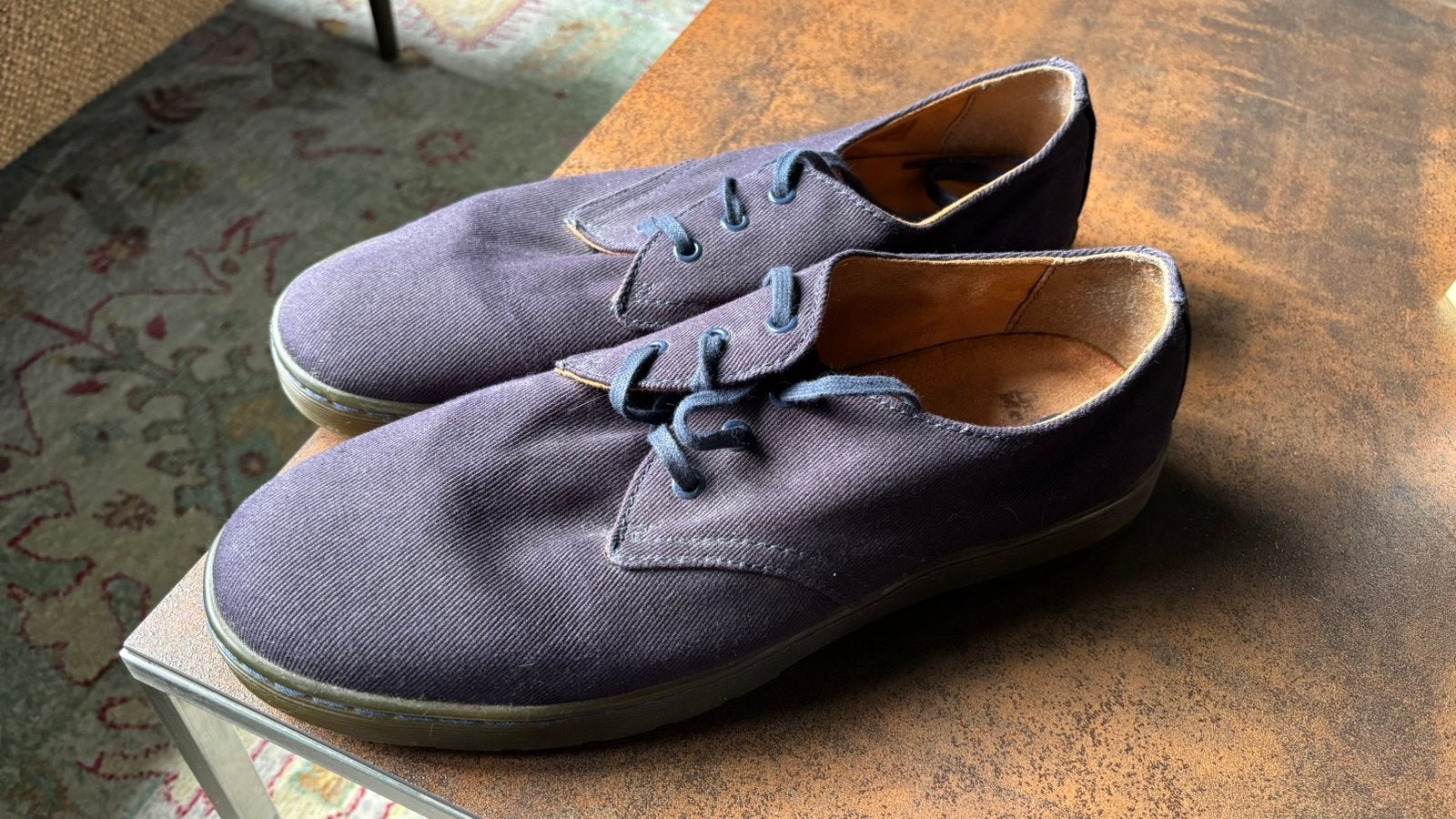 Dr. Martens - Delray | Maat 47 (12-13), Kleding | Heren, Blauw, Ophalen of Verzenden, Gedragen, Veterschoenen