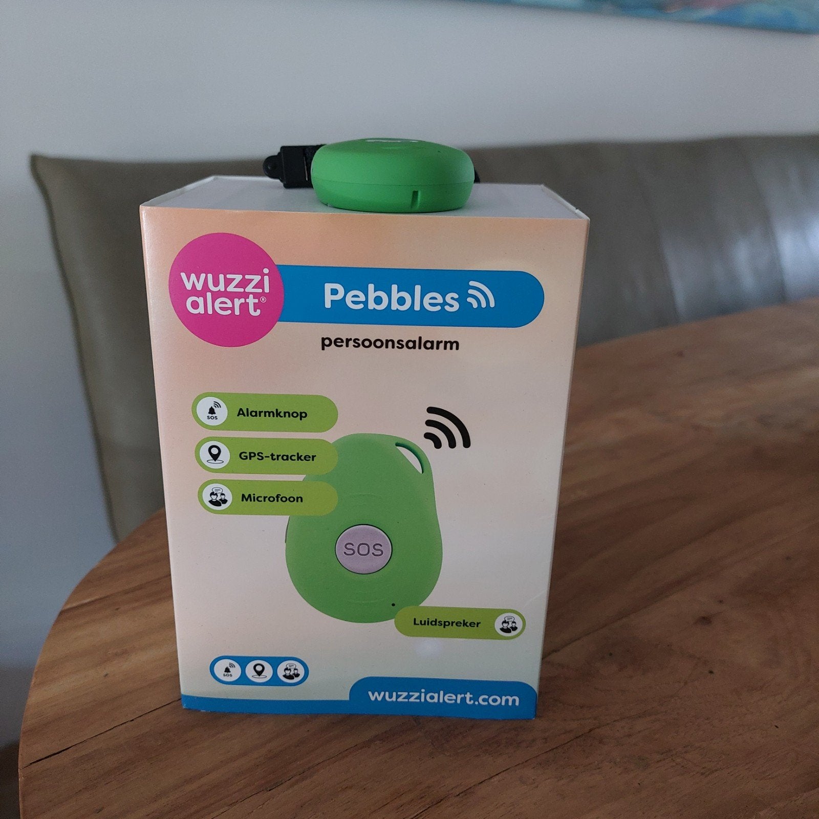 Wuzzi Alert Pebbles Persoonsalarm met GPS-tracker, Ophalen, Overige typen, Zo goed als nieuw, Overige soorten