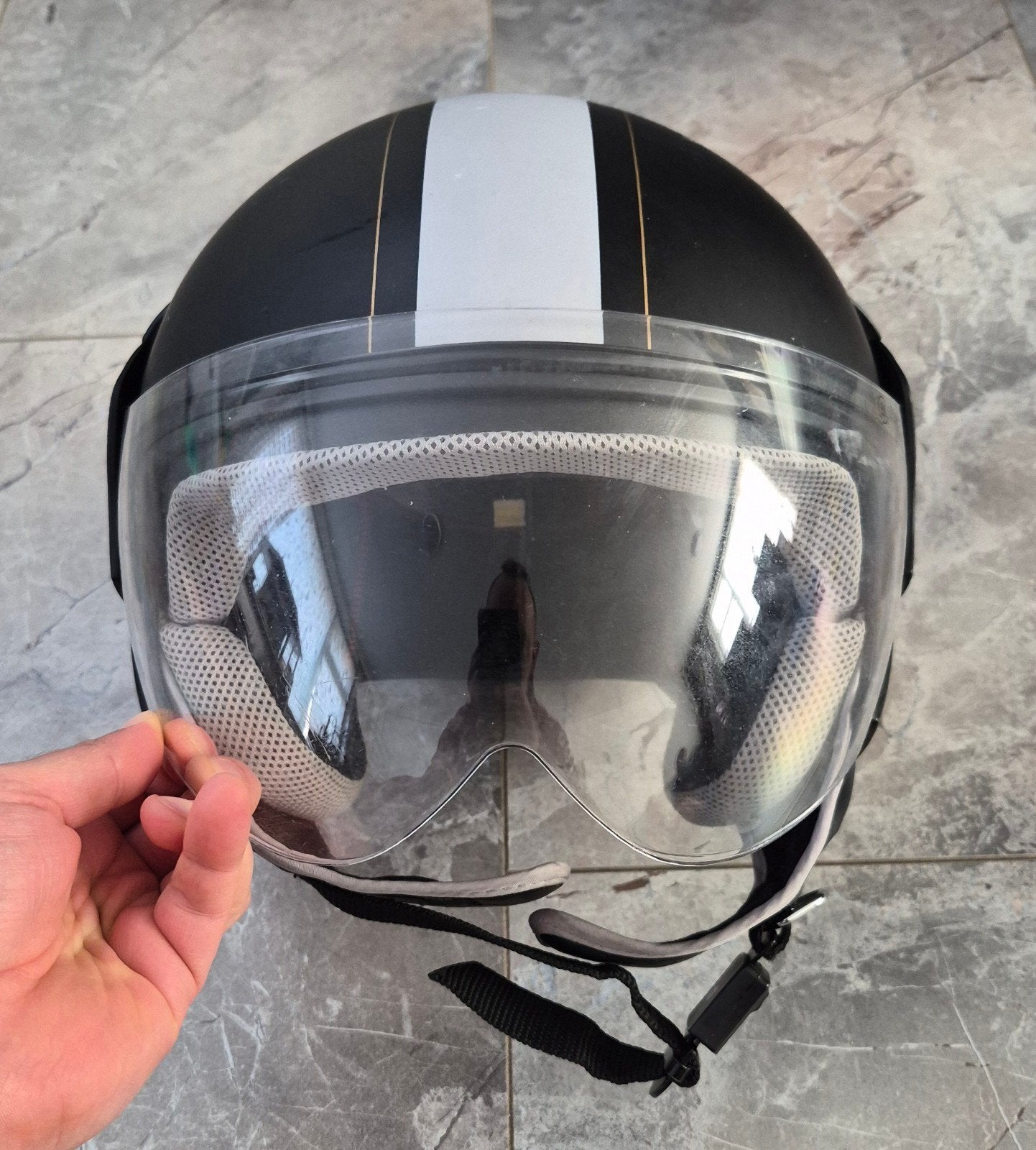 Motorhelm / Scooterhelm - Maat L, Motoren, Ophalen of Verzenden, Tweedehands, Overige merken