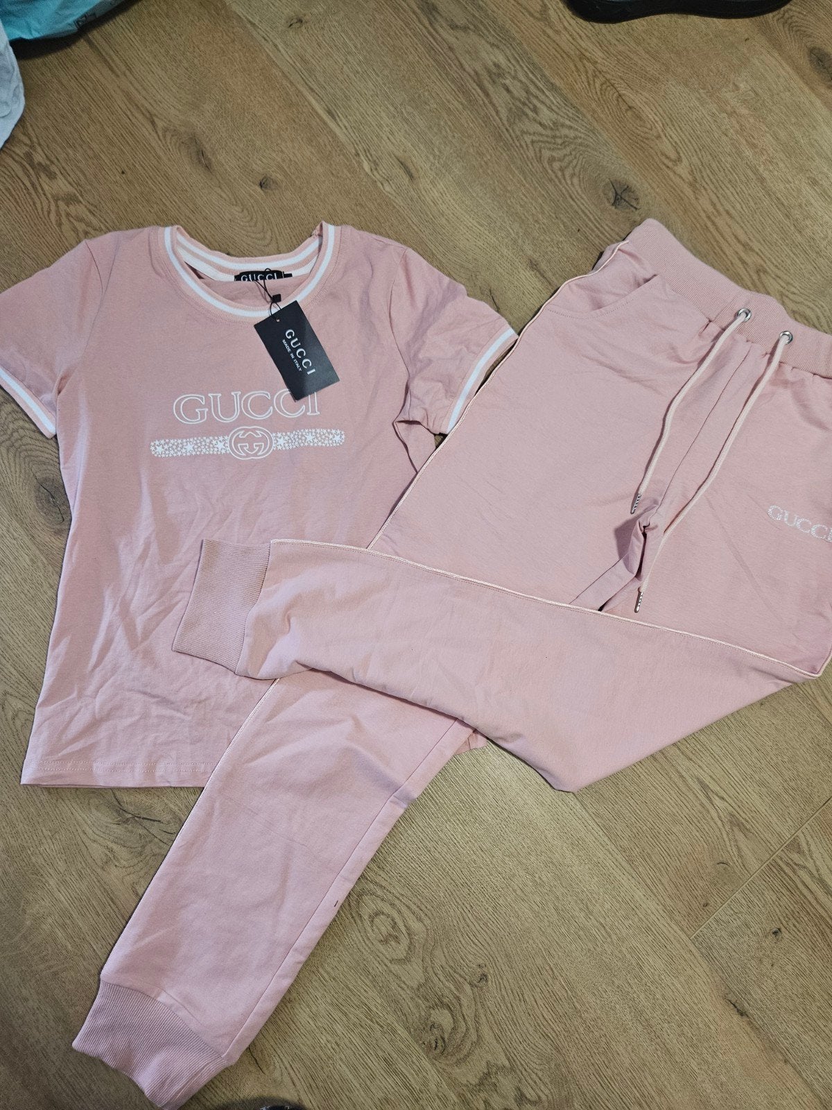 Compleet roze Gucci set - Maat M, Kleding | Dames, Ophalen of Verzenden