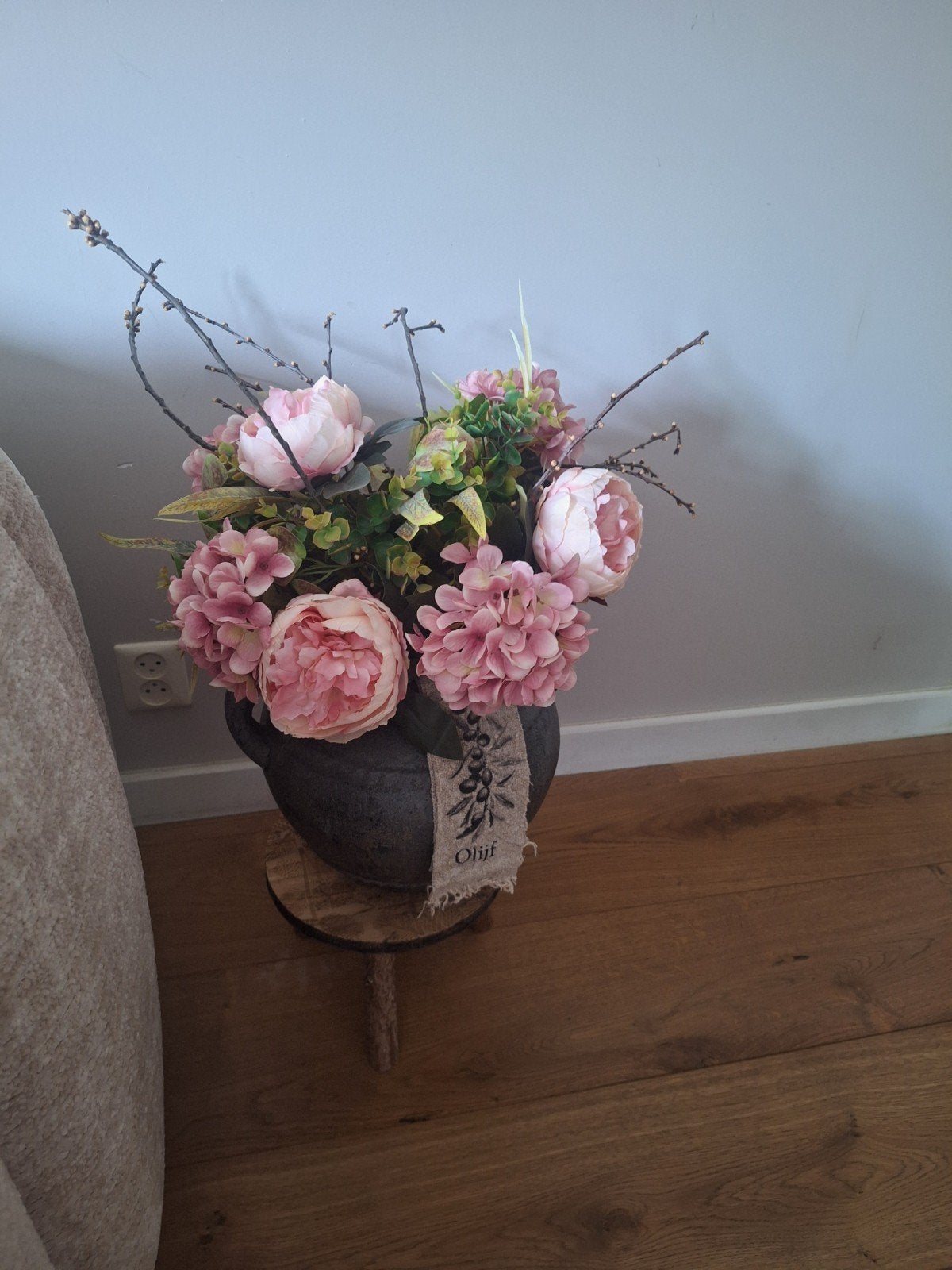 prachtige bos kunst bloemen, Ophalen of Verzenden, Zo goed als nieuw