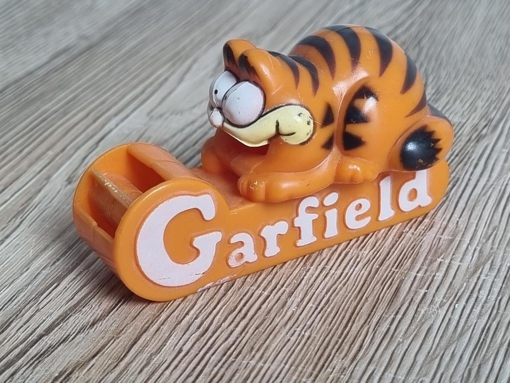 Zeldzame Vintage Garfield Tape Dispenser 1978 1981 United SF, Verzamelen, Verzenden, Gebruikt, Dier