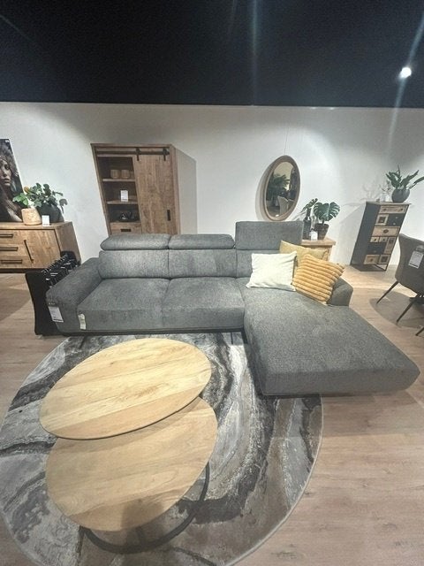 Buitenkans showroom model! Hoekbank Bretagne, Huis en Inrichting, Ophalen, Zo goed als nieuw, Vierpersoons of meer, Stof