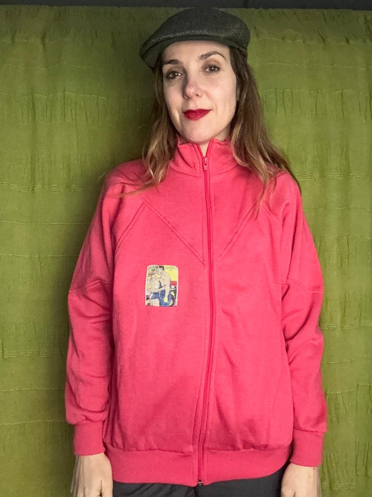 Vintage vest - rood - Jaren 90 / 90’s - 40/L/large, Kleding | Dames, Maat 38/40 (M), Hgv, Hgv, Ophalen of Verzenden